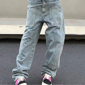 Light Wash Gray Men's Relaxed Fit Jeans